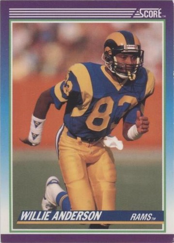 1990 Score Willie "Flipper" Anderson #125