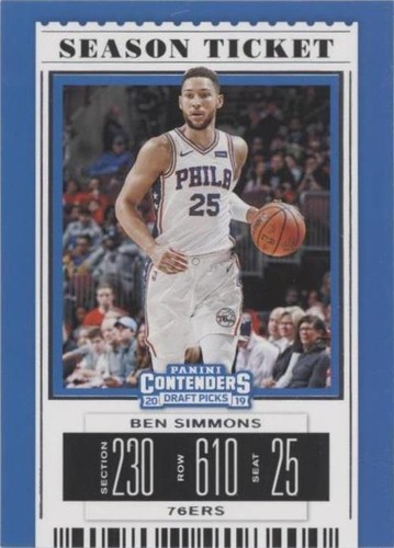 2019-20 Panini Contenders Draft Picks - Ben Simmons #3