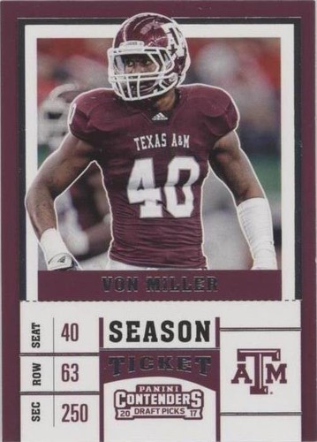 2017 Panini Contenders Draft Picks Von Miller #100