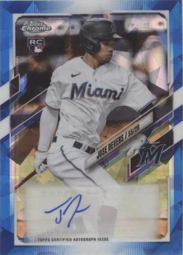 2021 Topps Chrome Update Series Sapphire Edition - Jose Devers #RA-JDE
