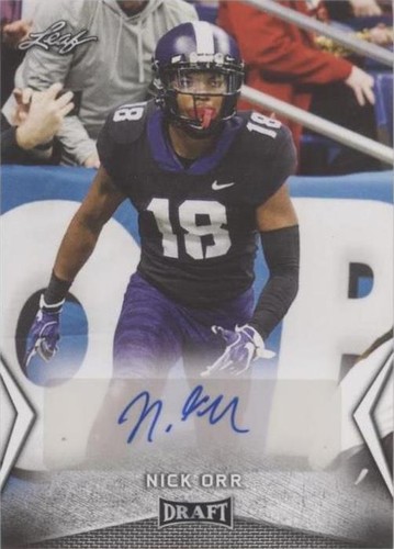 2018 Leaf Draft Nick Orr #BA-NO1