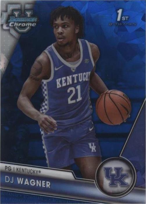 2023-24 Bowman University Chrome Sapphire Edition - Dj Wagner #43