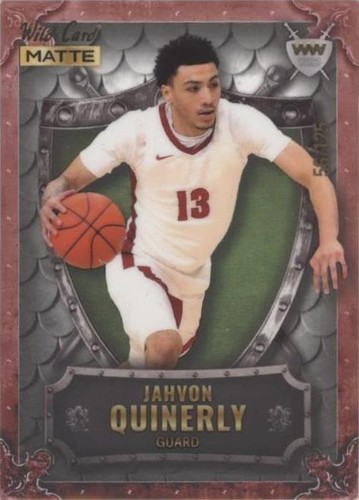 2022-23 Wild Card Matte Draft - Jahvon Quinerly #WW-18