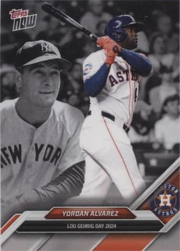 2024 Topps Now Lou Gehrig Day - Yordan Alvarez #LGD-12