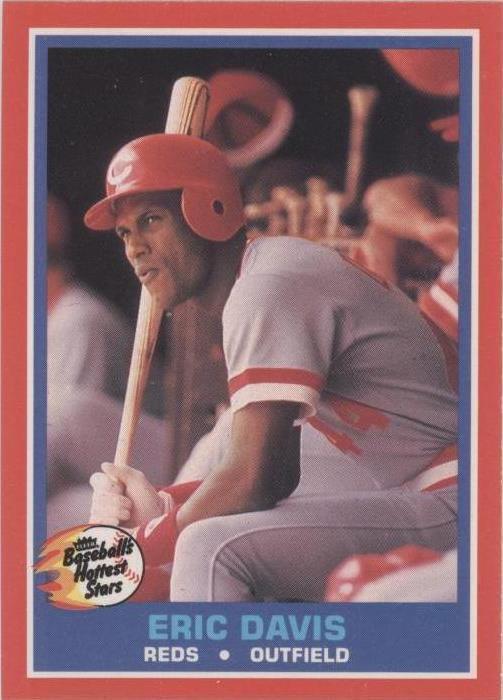 1987 Fleer Baseball's Hottest Stars - Eric Davis #12