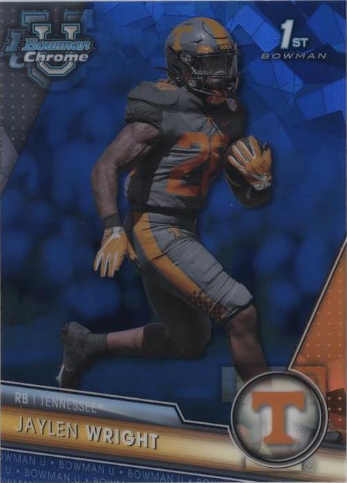2023 Bowman University Chrome Sapphire Edition Jaylen Wright #130