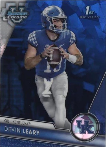 2023 Bowman University Chrome Sapphire Edition Devin Leary #56