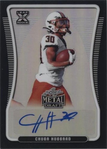 2020 Leaf Metal Draft Chuba Hubbard #BA-CH1