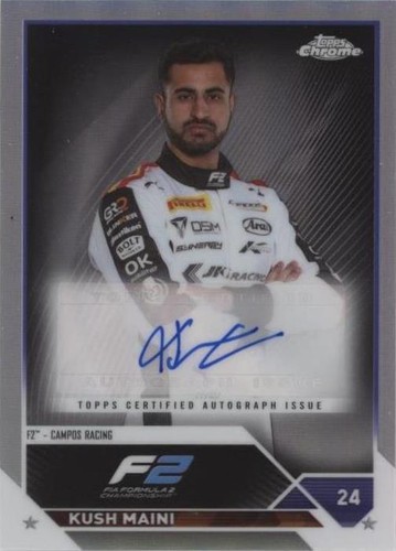 2023 Topps Chrome Formula 1 - Kush Maini #CAC-KMI