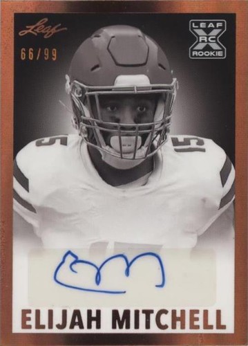 2021 Leaf Memories Elijah Mitchell #BW-EM1