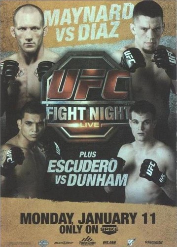 2010 Topps UFC Series 4 - Efrain Escudero Evan Dunham Gray Maynard #FPR-UFN20