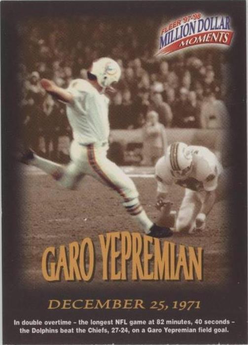 1997 Fleer Garo Yepremian #23