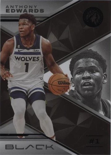 2022-23 Panini Black - Anthony Edwards #7