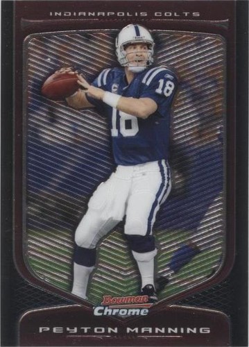 1998 BOWMAN CHROME PREVIEW REFRACTOR #BCP1 PEYTON MANNING