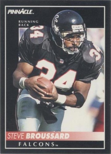 1992 Pinnacle Steve Broussard #55