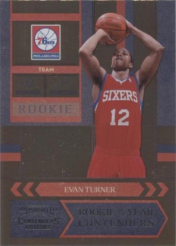2010-11 Playoff Contenders Patches - Evan Turner #3