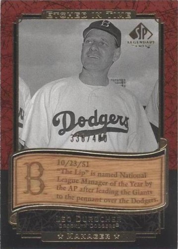 2003 SP Legendary Cuts - Leo Durocher #ET-LD
