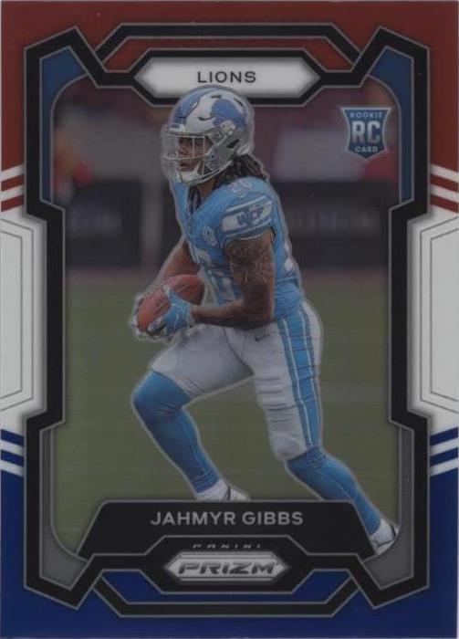 2023 Panini Prizm - Rookies Red White & Blue Prizm #331 Jahmyr Gibbs (RC)