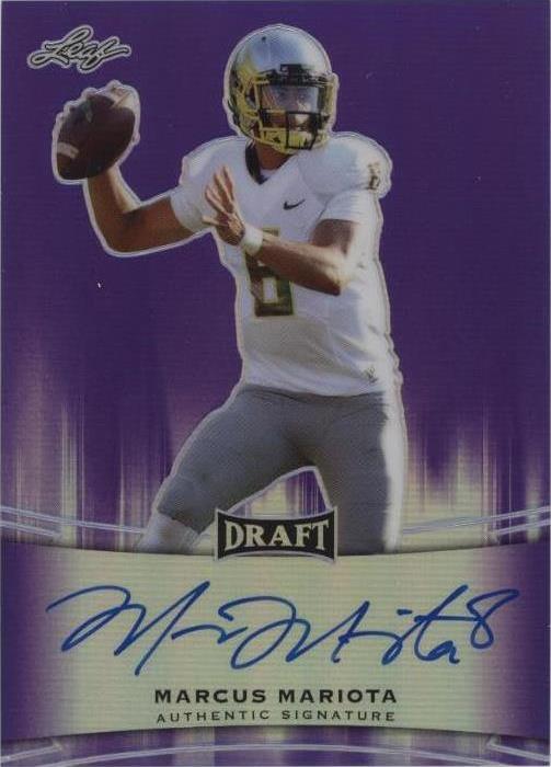 Leaf Metal Draft Marcus Mariota 2015 #BA-MM1