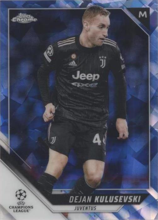 2021-22 Topps Chrome UCL Sapphire Edition Dejan Kulusevski #109