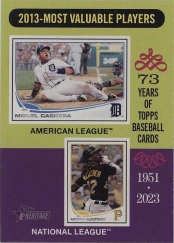 2024 Topps Heritage - Andrew McCutchen Miguel Cabrera #206