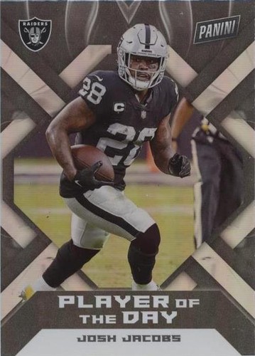 2022 Panini Player of the Day Josh Jacobs #22
