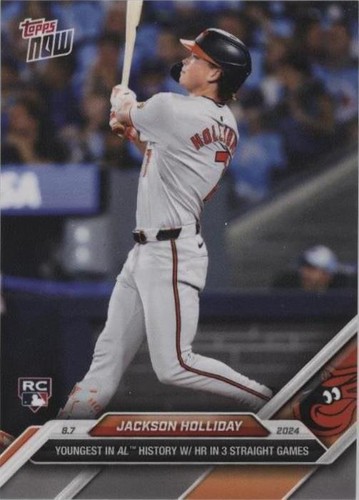 2024 Topps Now - Jackson Holliday #498 RC BGS PRISTINE 10 Black 