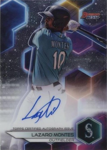 超新星！！Lazaro Montes 直筆サイン　マリナーズ　期待のプロスペクト 2023 Bowman's Best Lazaro Montes Prospect #TP-6 Seattle Mariner | eBay