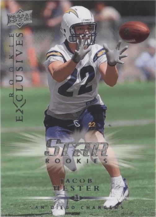 2008 Upper Deck Rookie Exclusives Jacob Hester #RE16
