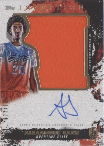 2021-22 Topps Inception OTE Overtime Elite - Alexandre Sarr #IAJPC-AS