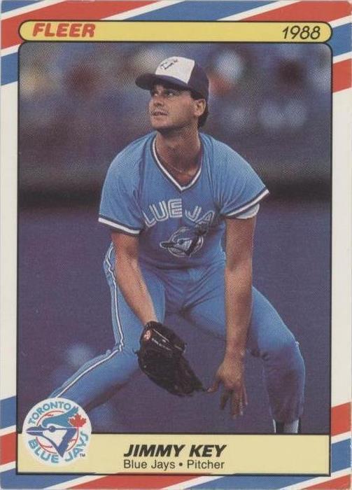 Superestrellas de béisbol Fleer 1988 edición limitada - Jimmy Key #19