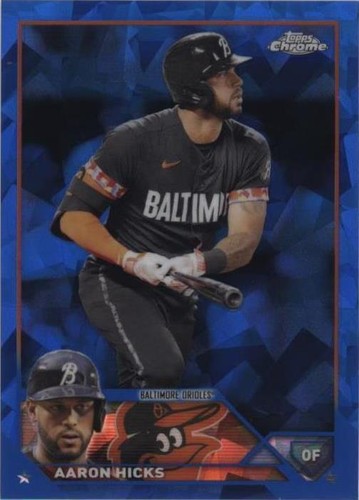 2023 Topps Chrome Update Series Sapphire Edition - Aaron Hicks #USCS299