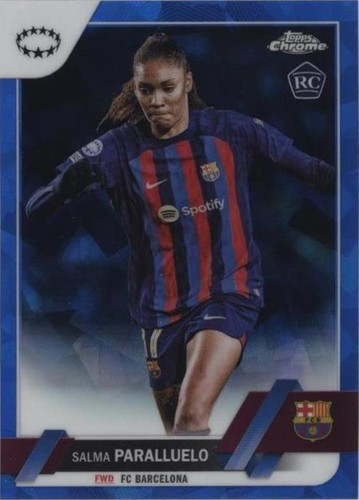 2022-23 Topps Chrome Uefa Women's Champions League Sapphire Edition Salma Paralluelo #51
