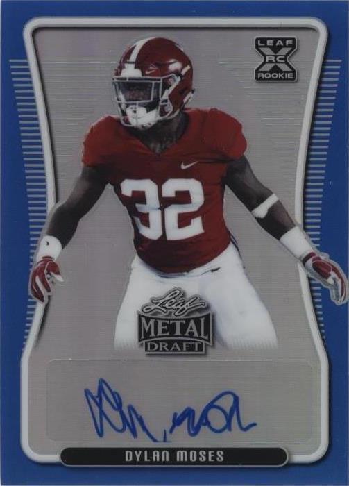 2020 Leaf Metal Draft Dylan Moses #BA-DM1
