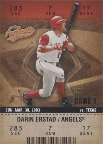 2003 Fleer Authentix - Darin Erstad #93