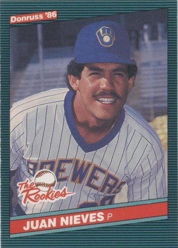 1986 Donruss The Rookies - Juan Nieves #12