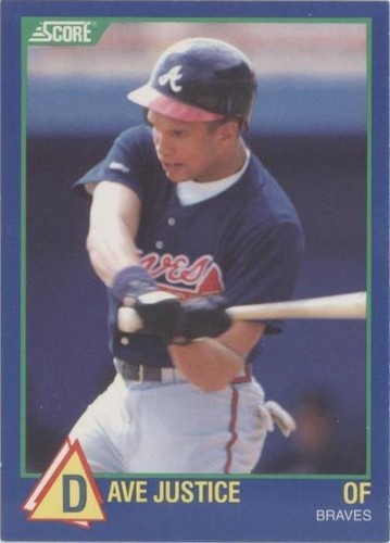 1989 Score 100 Hottest Rookies - David Justice #26