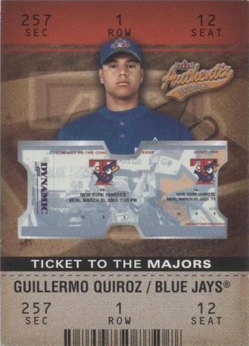 2003 Fleer Authentix - Guillermo Quiroz #121