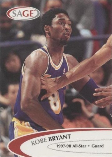 1998 Kobe Bryant Metal Universe Planet Metal #6 PSA 7 LA