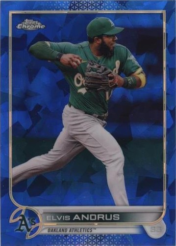 2022 Topps Chrome Sapphire Edition - Elvis Andrus #520