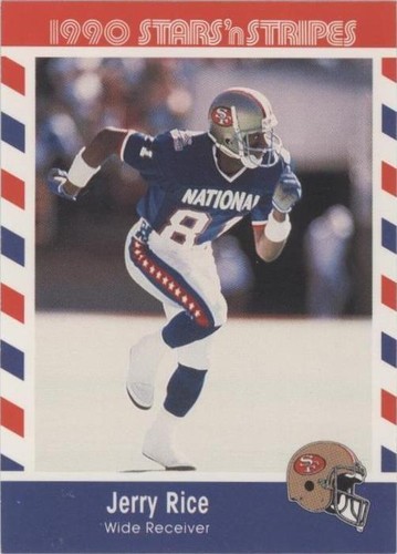1990 Fleer Stars 'n Stripes Jerry Rice #72