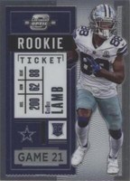 2020 Panini Contenders Optic CeeDee Lamb #65