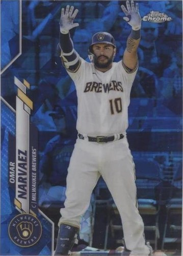 2020 Topps Chrome Update Series Sapphire Edition - Omar Narvaez #U-250