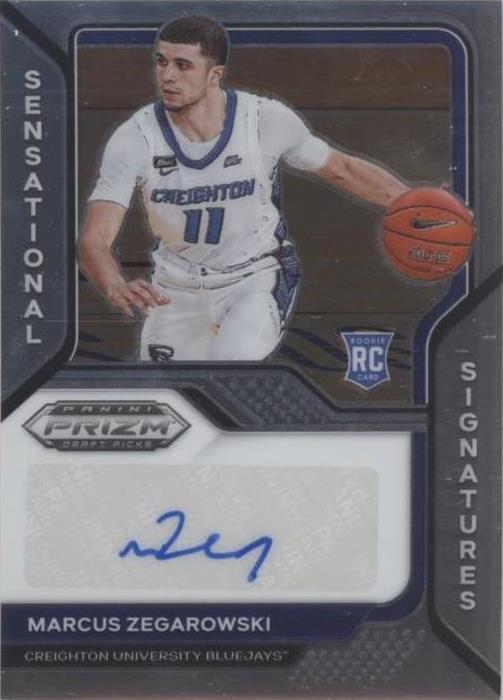 2021-22 Panini Prizm Draft Picks - Marcus Zegarowski #SS-MZE