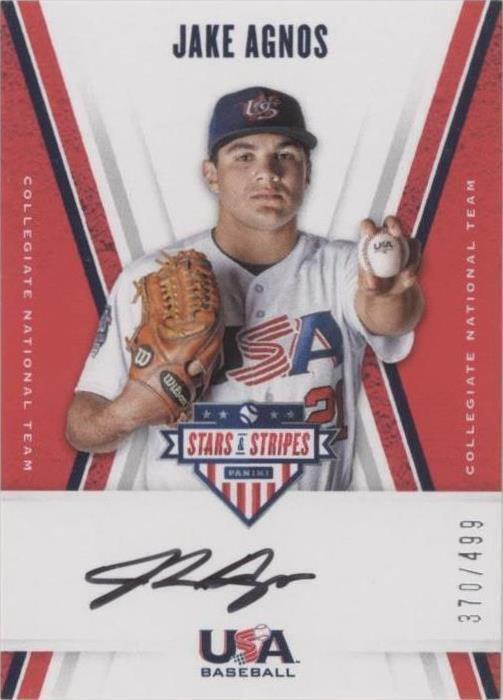 2019 Panini USA Baseball Stars & Stripes - Jake Agnos #CNT JA