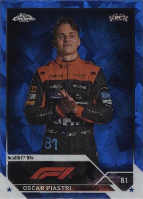 2023 Topps Chrome Sapphire Edition Formula 1 - F1 Drivers #40 Oscar Piastri (RC)