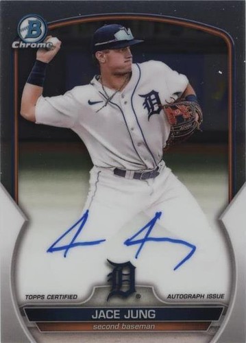 Jace Jung 2023 Bowman Sky Blue Parallel #/499 Detroit Tigers