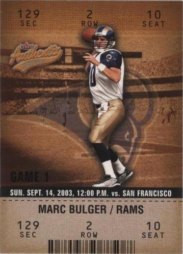 2003 Fleer Authentix Marc Bulger #10