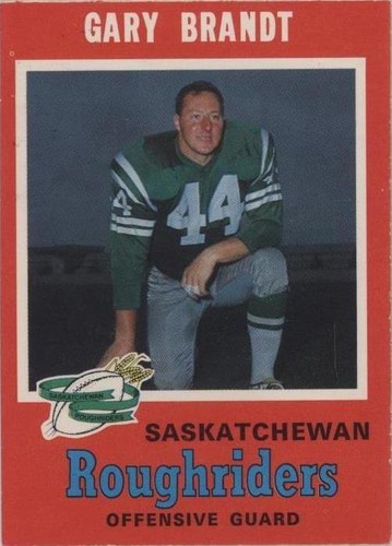 1971 O-Pee-Chee Canadian Football League Gary Brandt #94