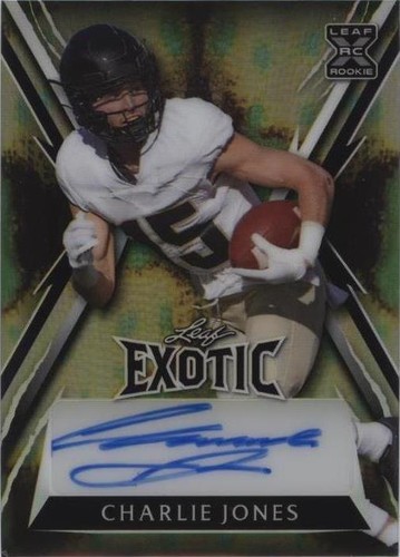 2023 Leaf Exotic Charlie Jones #BA-CJ1